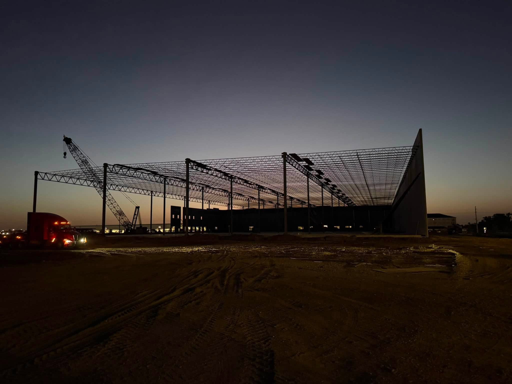 Elite Steel Erectors industrial framework project